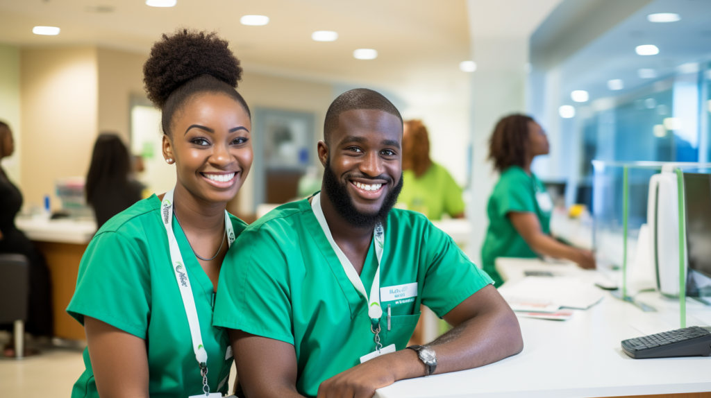 The brain drain of healthcare professionals in Nigeria.